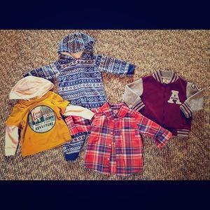 EUC 12 Month Boy Fall-Winter Clothing Lot